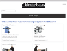 Tablet Screenshot of binderhaus.com
